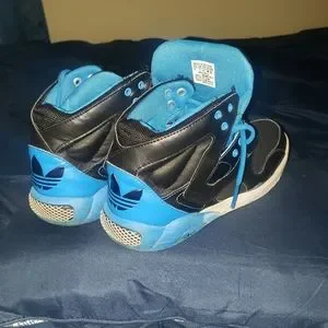 Adidas EVM 004001 Sz-8 Unisex high top Blue & Black Adidas Men main image 4